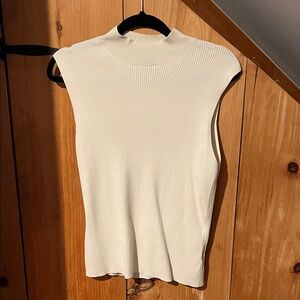 Express Cream Sleeveless Top